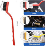 Auto Car Detailing Brush Set Car Interior Cleaning Kit Includes 3 Boar Hair Detail Brush,3 Wire Brush, 3 Air Vent Brush for Cleaning Car Interior Exterior, Dashboard Engines Leather Wheel - Image 7