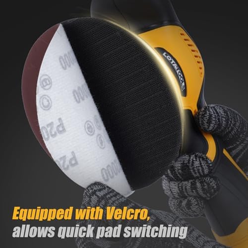 Cordless Car Polisher for Car Detailing Compatible, Yellow - Image 6