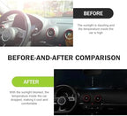 Car Window Shades, Front Window Sunshade Cover, Keep Vehicle Cool, Foldable Blocks Car Accessories (Black, 57x27In) - Image 4