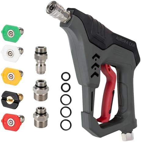 AURORA CAR Pressure Washer Short Gun, Commercial 5000 PSI 12 GPM, 1/4" QC by AURORACAR