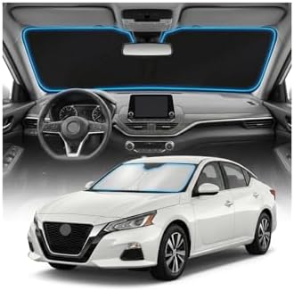 for Nissan Altima Sun Shade Windshield Cover - Custom Fit Altima Accessories 2019-2025 2026 Sunshade Foldable UV Protection & Heat Shield Sun Visor Accessories by Unknown