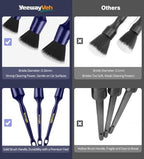 YeewayVeh 3PCS Car Detailing Brush Set, Ultra Soft, Indigo/Black - Image 6