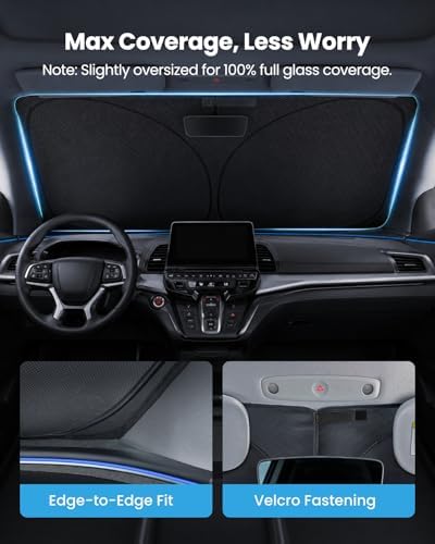 REEVAA Car Windshield Sun Shade for Honda Odyssey 2026 - Image 5