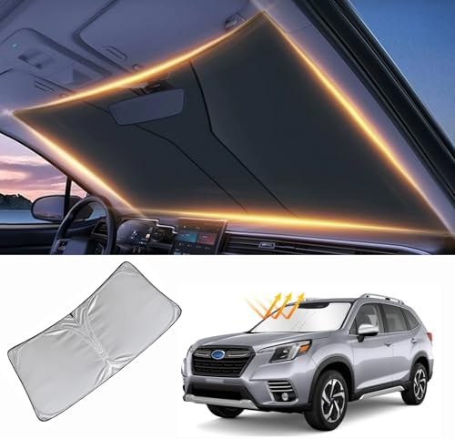 Windshield Sun Shade for Subaru Legacy Forester Outback Front Window Shades Cover for Windshield Sun Visor Protector Car Accessories by LZYYQX