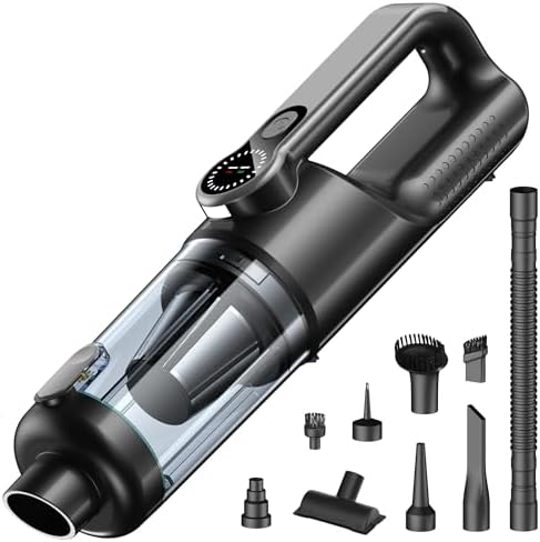 18000Pa Car Vacuum Cordless – 2-in-1 Air Duster for Car & Home by Unknown