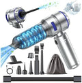 WINWEND Portable Car Vacuum - 22000PA Cars Vacuum Cleaner High Power 4 in 1 Compressed Air Duster & Air Blower & Pump Hand Held Vacuums Cordless with Brushless Motor for Car Home Office Blue by WINWEND
