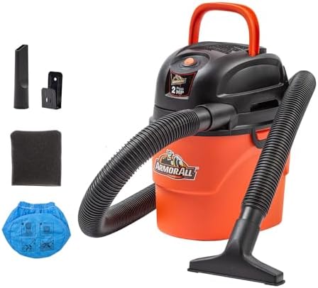 Armor All® AA155 1.5-Gallon 2 Peak HP Portable Wet/Dry Vacuum, Orange by ArmorAll