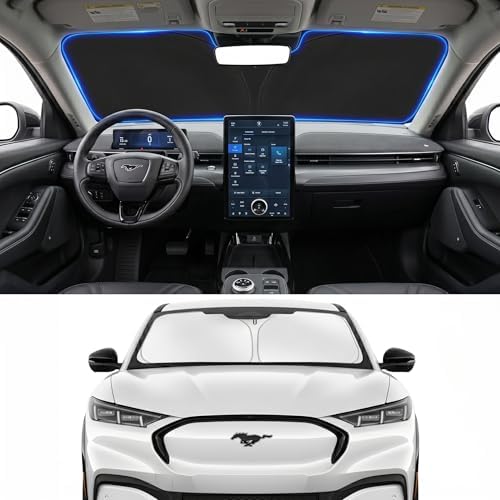 Custom Fit Windshield Sun Shade for Ford Mustang Mach E 2021-2026 by Unknown