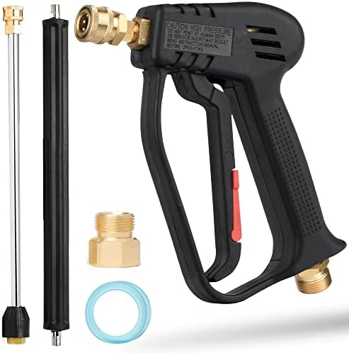 McKillans® Pressure Washer Gun Replacement M22 Inlet with Extension with 1/4” Quick Connector Coupler by McKillans