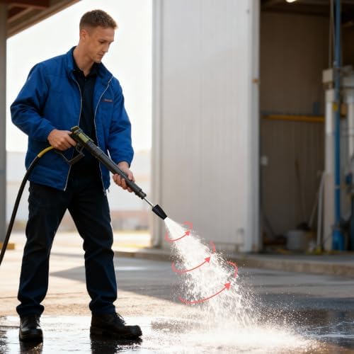 Turbo Pressure Washer Nozzle 4500 PSI, 1/4 Inch Quick Connect, 360° Rotating Jet, Universal Heavy Duty Power Washer Tip for Deep Cleaning & Tough Grime | 4.0 GPM, 4.0 Orifice - Image 4