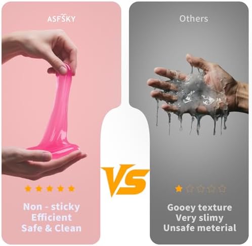 ASFSKY Car Cleaning Gel Cleaning Putty Universal Fruit Scent 4 Pack - Image 6