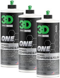 3D One Car Scratch & Swirl Remover Hybrid Rubbing Compound & Polish Buffing Compound for True Paint Correction 32oz Made in USA (Pack of 3) by 3DCarCare