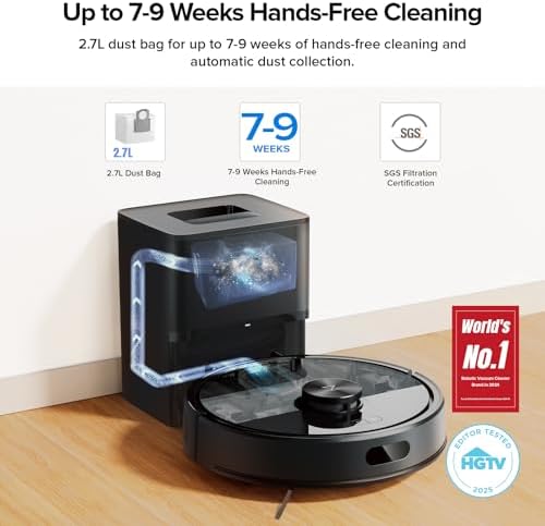 roborock Robot Vacuum Mop with LiDAR, 10000Pa, Anti-Tangle, 7–9 Weeks - Image 3