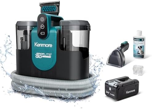 Kenmore 24V Cordless Portable Carpet & Upholstery Spot Cleaner Machine by Kenmore