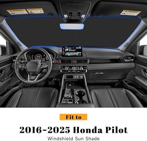 Car Windshield Sun Shade for Honda 2016-2025 2026 Pilot Accessories (OEM Design) Reflective Foldable Heat Insulation Sunshade for Ultimate Protection - Image 2