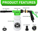 Wontolf Car Wash Foam Gun Foam Cannon Sprayer Kit with Car Wash Soap, Microfiber Car Wash Mitt, Storage Bag - Car Wash Kit - Snow Foam Blaster - Connects to Garden Hose - Car Accessories for Men - Image 6