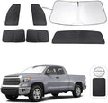 TINGLU Window Shades for Toyota Tundra 2007-2021 Accessories Full Windows Windshield Sun Shade Sun UV Rays Privacy Protection for Camping 6PCS by TINGLU