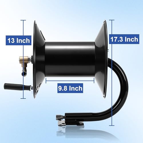 M MINGLE Pressure Washer Hose Reel 200ft x 3/8" / 350ft x 1/4", 4000 PSI - Image 3