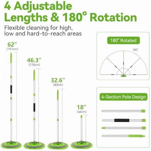Ordenado 62" Car Wash Brush with Long Handle, 6Pcs Car Wash Kit Exterior - Image 3