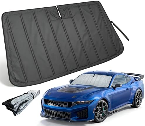 Thickened Windshield Sun Shade for Ford Mustang 2015-2026 by PAIMOHO