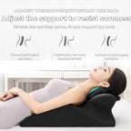 Ergonomic Memory Foam Wedge Pillow for Couples - Intimate Support Cushion to Relieve Pressure & Enhance Comfo,Blue - Image 3