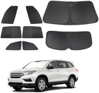 TINGLU Window Shades for Honda Pilot 2016-2026 EX-L Special Edition Elite Black Edition Touring Accessories Car Side Full Windows Rear Windshield Sun Shade Camping Sun UV Rays Privacy Protection 8PCS by TINGLU