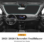 Car Windshield Sun Shade for Chevy 2021-2025 2026 Trailblazer Accessories (OEM Design) Reflective Foldable Heat Insulation Sunshade for Ultimate Protection - Image 2