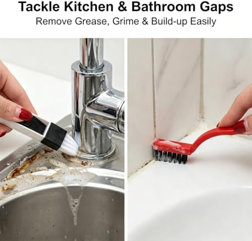 11 Pcs Window Track Cleaner Tools, Window Track Cleaning Brush & Scraper - Image 6