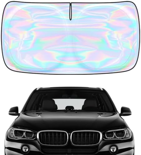 Windshield Sun Shade for BMW X5 2019-2024 2025 2026-4 Layers Sunshade Compatible with BMW X5 Foldable Front Window Sunshade Sun Visor Protector Block UV Rays Keep Your Car Cooler Car Accessories by Unknown