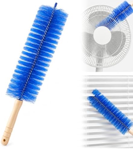 Tower Fan Cleaner, Bendable Microfiber Duster for Electric Fan and Blinds, Reusable Fan Cleaning Brush, Flexible Dust Collector for Cobwebs, Vents, Window Blinds & Hard-to-Reach Areas (Blue-1PC) by LESOBlok