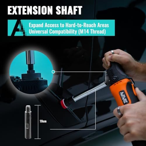 AUTIWOZ W03 Mini Rotary Buffer Polisher, Car Buffer Detail Kit - Image 6