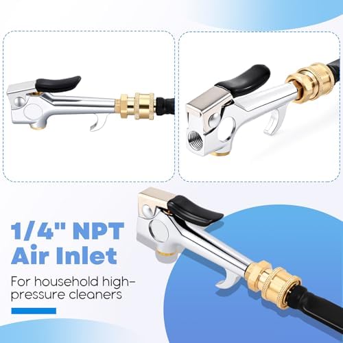 Threlaco 32" Air Filter, Radiator Cleaning Wand for High Efficiency Cooling Systems and Radiators, Water Air Cleaning Wands for Blow out Wash out Kit, Home Car Truck Power Washer Wand - Image 4