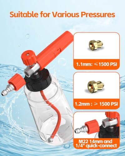 1L Wide Mouth Foam Cannon for Pressure Washer - Image 7
