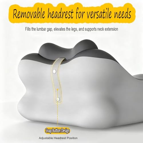 27° Sweet Spot Pillow for Neck & Back Support for Reading Rest (Black) - Image 5