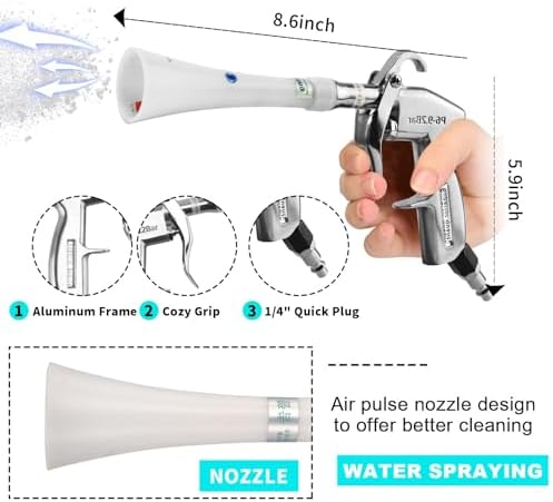 GOCCIDA Tornado Car Cleaning Gun Powerful Dry Car Detailing Air Gun Blower - Image 3