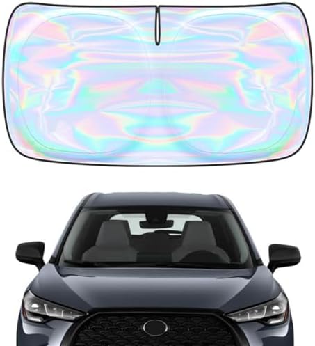 Windshield Sun Shade for Toyota Corolla Cross 2022-2025 2026-4 Layers Sunshade Compatible with Toyota Corolla Cross Foldable Front Window Sunshade Sun Visor Protector Block UV Rays Keep Car Cooler by Unknown