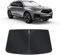 TINGLU Sun Shade for Acura MDX 2021-2024 2025 2026 Accessories Windshield Sun Shade Window Shade UV Rays Protection Sun Visor Cover with Steering Wheel Sunshade Storage Bag by TINGLU