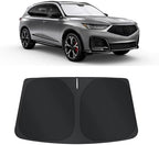TINGLU Sun Shade for Acura MDX 2021-2024 2025 2026 Accessories Windshield Sun Shade Window Shade UV Rays Protection Sun Visor Cover with Steering Wheel Sunshade Storage Bag by TINGLU