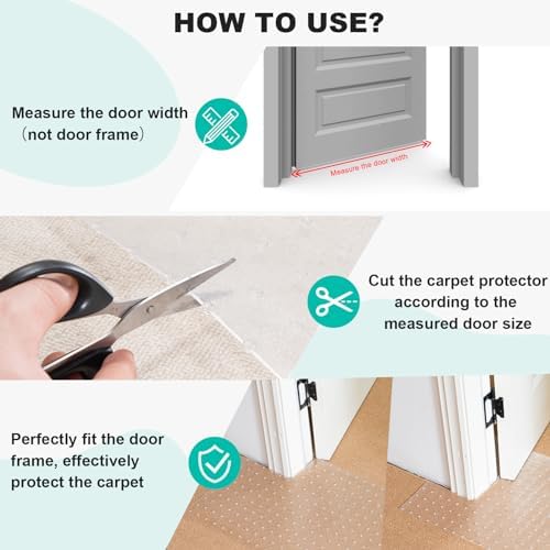 Uross Cat Doorway Protector - Anti-Scratch Mat for Pets, Set Includes Under Door Cat Scratch Protector - Image 6