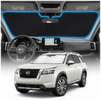 for Nissan Pathfinder Sun Shade Windshield Cover - Custom Fit Pathfinder Accessories 2022-2025 2026 Sunshade Foldable UV Protection & Heat Shield Sun Visor Accessories by Unknown