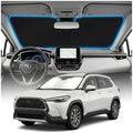 for Toyota Corolla Cross Sun Shade Windshield Cover - Custom Fit Corolla Cross Accessories 2022-2025 2026 Sunshade Foldable UV Protection & Heat Shield Sun Visor Accessories by Unknown