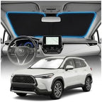 for Toyota Corolla Sun Shade Windshield Cover - Custom Fit Corolla Accessories 2014-2019 Sunshade Foldable UV Protection & Heat Shield Sun Visor Accessories by Unknown