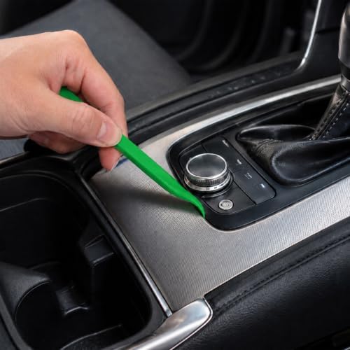 Crevice Cleaning Tool, 9 PCS Carbon Fiber Plastic Scraper Tool Set for Car Detailing - Image 7