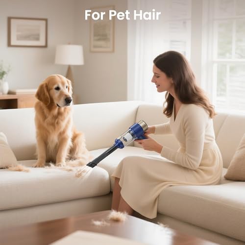Car Vacuum Handheld Vacuum Cleaner, 15000PA Suction, Mini Vacuums with Air Duster and Blower, Portable Hand Held Vacuum for Car, House, Crumbs, Hair (Blue) - Image 6
