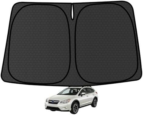Crosstrek Customized Windshield Sun Shade for 2012 2013 2014 2015 2016 2017 Crosstrek Front Window Sunshade Visor Protector Foldable Blocks UV Rays Keep Car Cooler Accessories by aatoppus