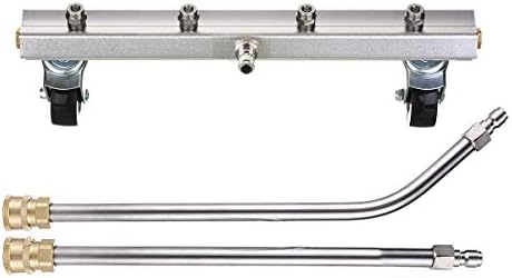 M MINGLE 13’’ Pressure Washer Undercarriage Cleaner with 2 Extension Wands by MMINGLE
