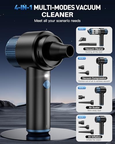 CFBF Handheld Car Vacuum Cordless Rechargeable, 15000PA Mini Vacuum Cleaner - Image 3