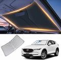 Windshield Sun Shade for Mazda CX5 Front Window Shades Cover for CX-5 2009-2024 2025 2026 Windshield Sun Visor Protector Car Accessories by LZYYQX