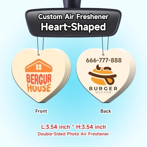 Bulk Custom Car Air Fresheners with Logo or QR Code - Image 2