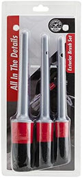 Chemical Guys All in the Details Exterior Detailing Brushes - 3-Piece Soft Scratch-Free Brushes for Wheels, Bumpers, Grilles, Badging & Tight Exterior Gaps on Cars, Trucks, SUVs & More by ChemicalGuys